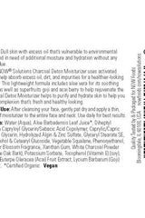 NOW Solutions Charcoal Detox Moisturizer 30 ml, absorbs excess oil, hydrates skin with goji and acai, vegan and organic ingredients.