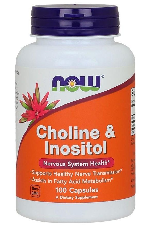 NOW Foods - Choline and Inositol, 500mg - 100 caps - Nutri.se