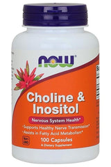 NOW Foods - Choline and Inositol, 500mg - 100 caps - Nutri.se