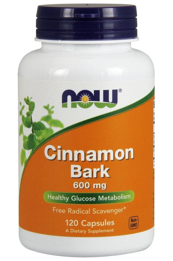 NOW Foods - Cinnamon Bark, 600mg - 120 caps - Nutri.se