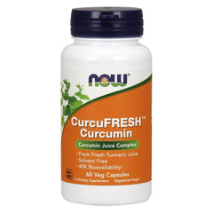 NOW Foods - CurcuFRESH Curcumin, Capsules - 60 vcaps - Nutri.se