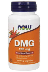 NOW Foods - DMG (Dimethylglycine), 125mg - 100 vcaps