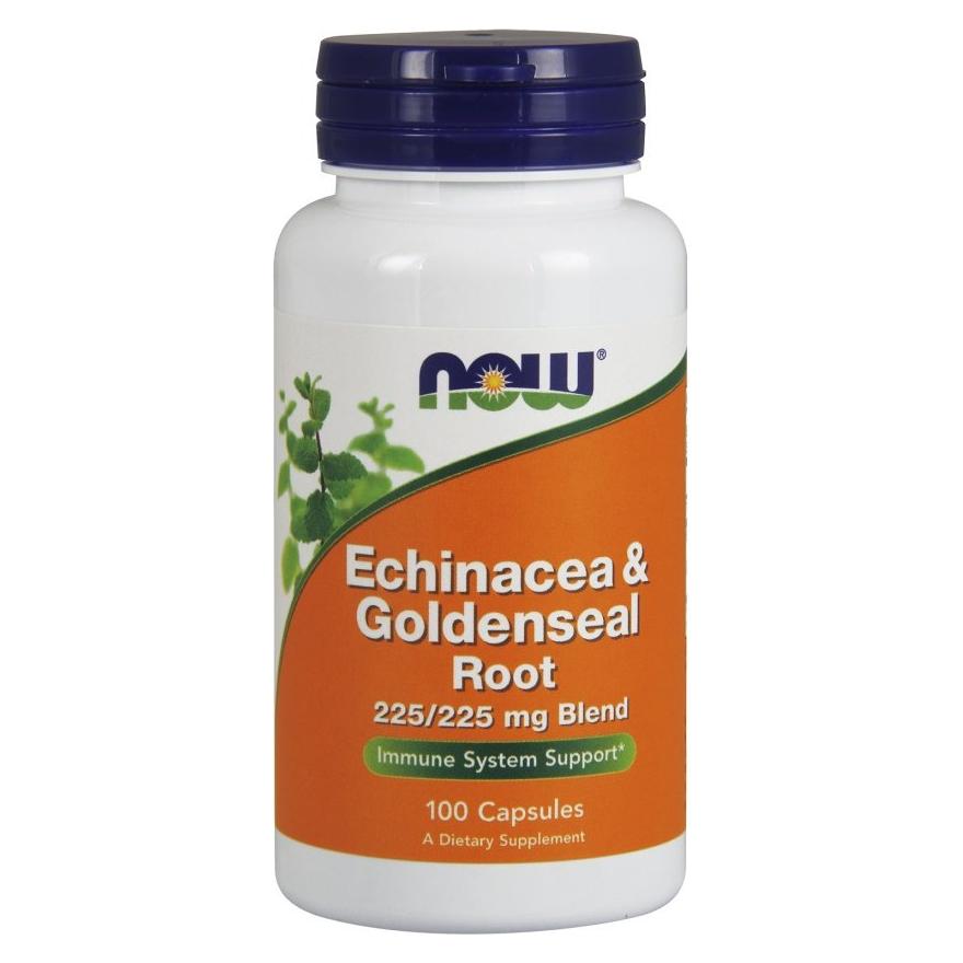 NOW Foods - Echinacea & Goldenseal Root - 100 caps - Nutri.se