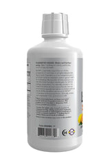 Now Foods L-Carnitine Liquid 1000 mg bottle back view with usage instructions and nutritional facts.