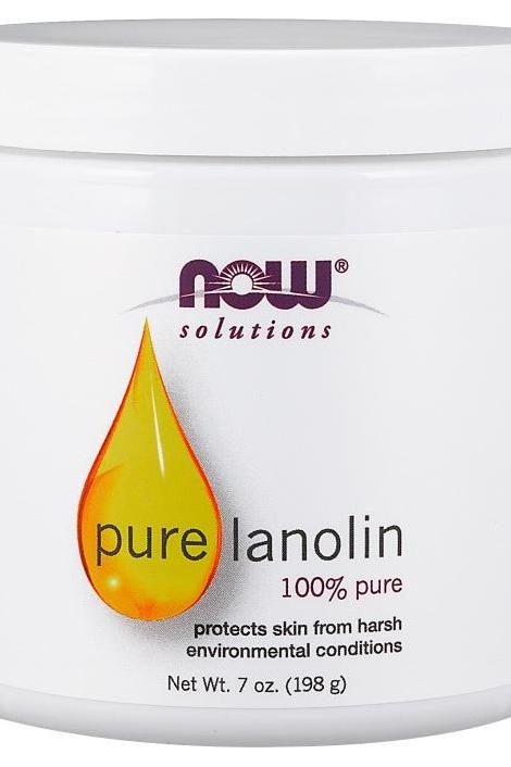 NOW Foods 100% Pure Lanolin 198g jar protecting skin from harsh conditions
