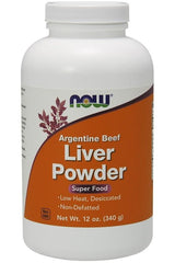 NOW Foods - Liver Powder, Argentine Beef - 340 grams - Nutri.se