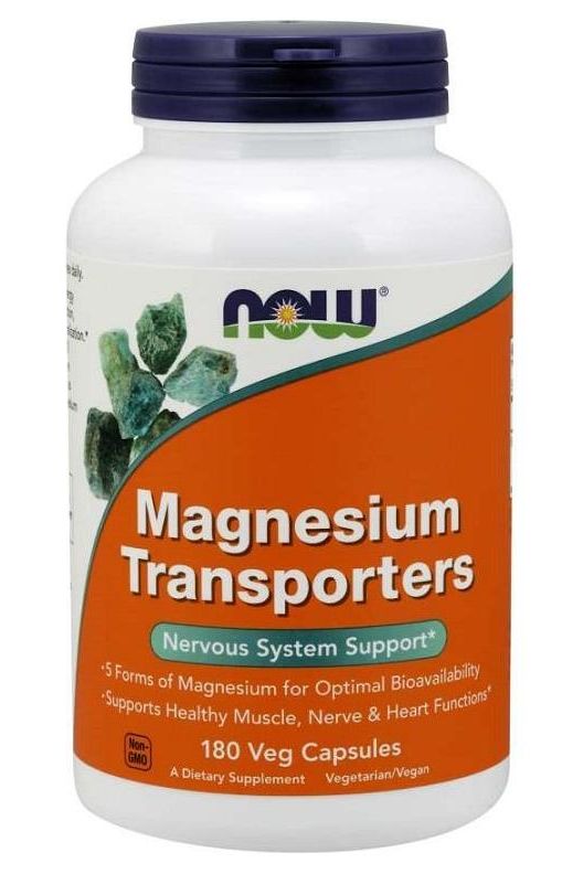 NOW Foods - Magnesium Transporters - 180 vcaps - Nutri.se