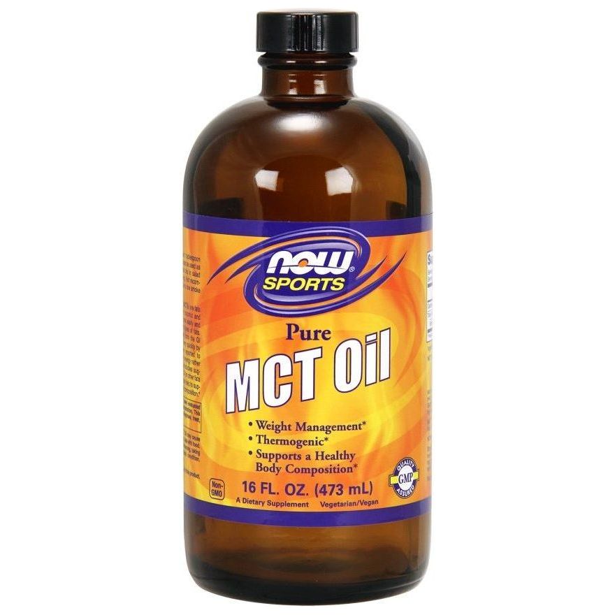 NOW Foods Pure MCT Oil 16 fl oz for weight management and healthy body composition