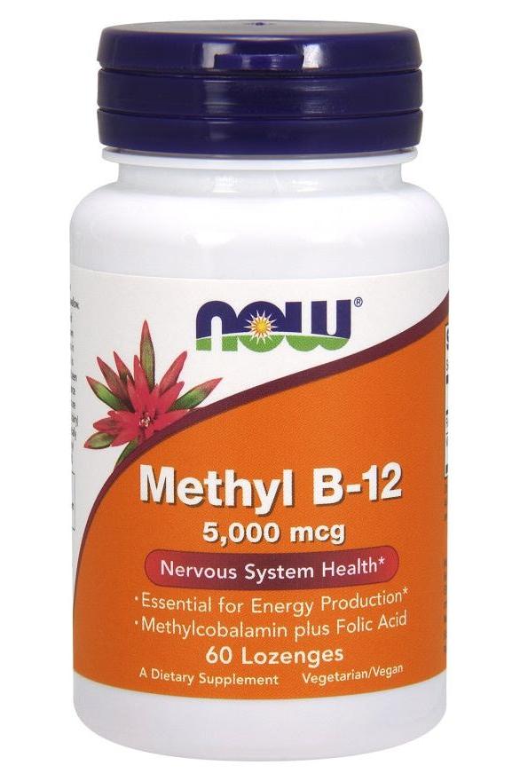 NOW Foods - Methyl B-12 with Folic Acid - Nutri.se