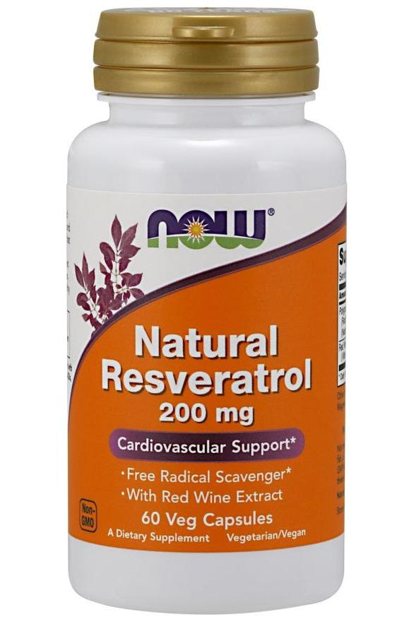 NOW Foods - Natural Resveratrol with Red Wine Extract - Nutri.se