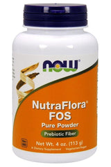 NOW Foods - NutraFlora FOS, Pure Powder - 113 grams - Nutri.se