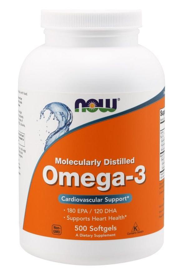 NOW Foods - Omega-3 Fish Oil Molecularly Distilled - Nutri.se