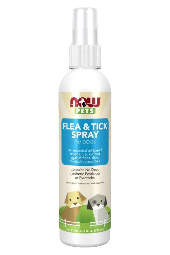 NOW Foods - Pets, Flea & Tick Spray for Dogs - 237 ml. - Nutri.se