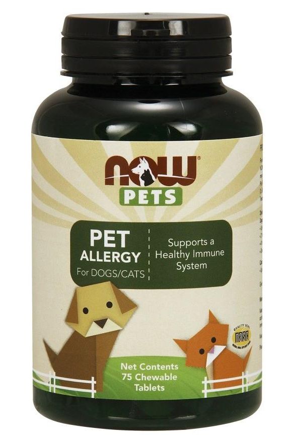 NOW Foods - Pets, Pet Allergy - 75 chewable tablets - Nutri.se