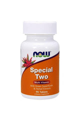 Now Foods Special Two multivitamin bottle with green superfoods and herbal extracts, 90 tablets.