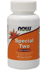 NOW Foods Special Two multivitamin bottle with 120 veg capsules for daily nutrition support.