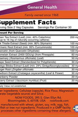 Supplement facts for Now Foods Super Antioxidants showing ingredients and their amounts per serving.