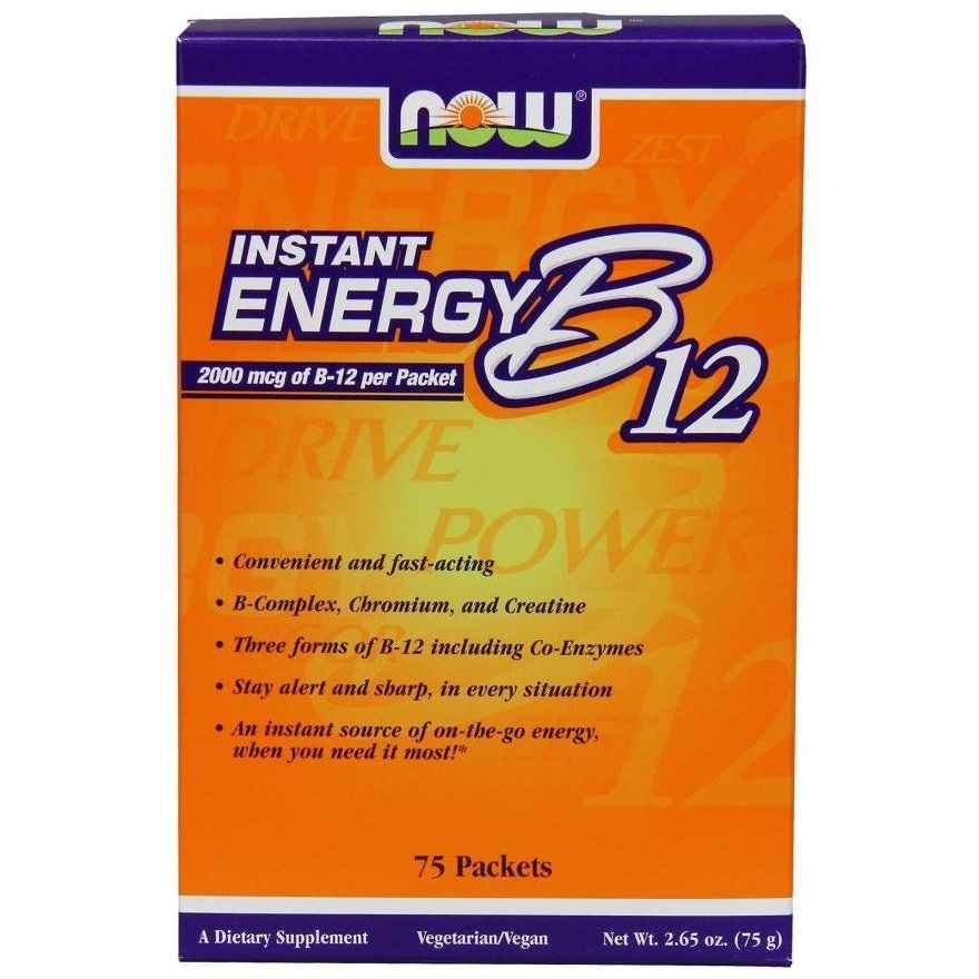 NOW Foods - Vitamin B-12, Instant Energy - 75 packets