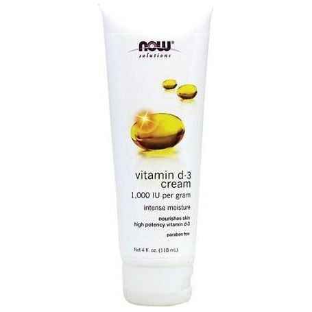NOW Foods - Vitamin D-3 Cream - 118 ml.