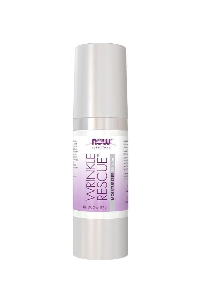 Now Foods Wrinkle Rescue Moisturizer, 57 g, anti-aging skincare for fine lines and hydration.
