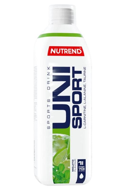 Nutrend Unisport mineraliserad hypotonisk sportdryck i flaska, 500 ml, med smaker, för effektiv hydrering.