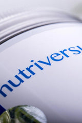 Close-up of Nutriversum product label highlighting the brand name.