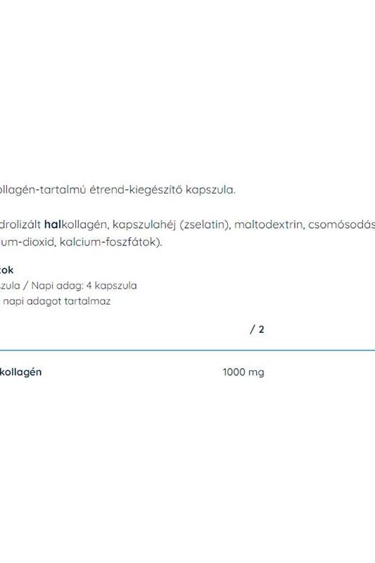 Nutriversum Fish Collagen capsules detailed information with ingredients and dosage instructions.