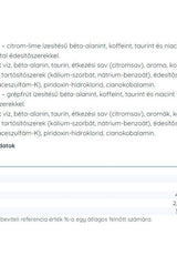 Nutriversum Pwo Boom Shot product ingredients list including beta-alanine, caffeine, and taurine.