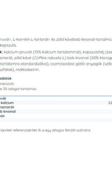 Supplement facts for Nutriversum Pyruvate Plus capsules, highlighting calcium and ingredients.