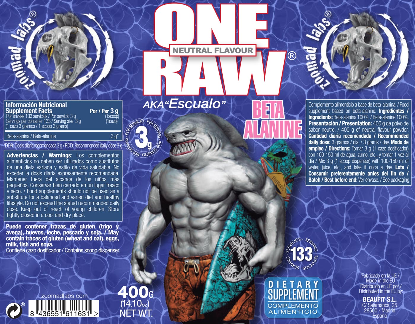 Zoomad Labs - One Raw® Beta-Alanine