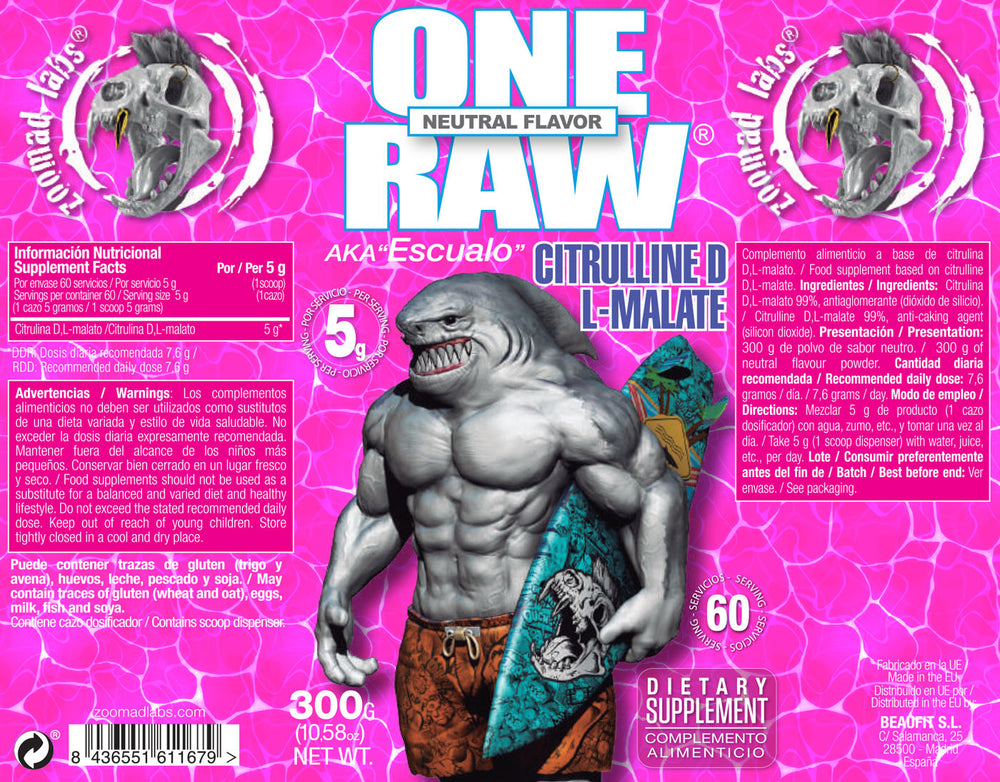 ONE RAW L-Citrulline Malate öppen förpackning