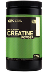 Optimum Nutrition Micronised Creatine Powder 634g for enhanced muscle performance during high-intensity training.