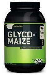 Optimum Nutrition GlycoMaize unflavored carbohydrate supplement 2000 grams for muscle recovery and energy.