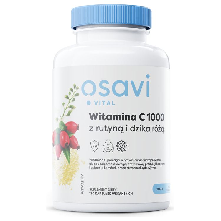 Osavi - Vitamin C 1000 With Rutin & Rose Hip (120 Vcaps) - Nutri.se