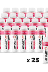 OstroVit Immunity Shot bottles in a pack of 25, designed to support the immune system with essential nutrients.
