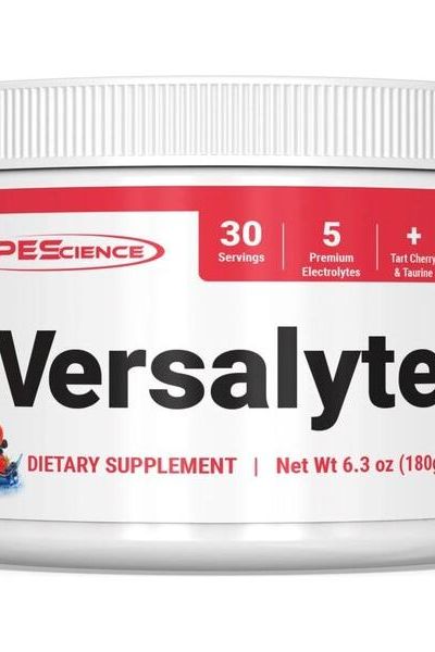 PEScience Versalyte electrolytes supplement for optimal hydration and muscle function, 30 servings, 6.3 oz.