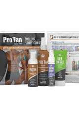 Pro Tan D.I.Y. Single Show Mini Kit containing competition color products for flawless tanning.