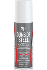 Pro Tan Guns of Steel Hot Action Pre-Training Liquid 89 ml for enhanced muscle pump and endurance during workouts.