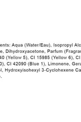 Ingredient list for Pro Tan Overnight Competition Color including water, alcohol, and color additives.