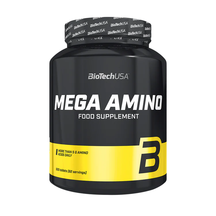 BioTechUSA Mega Amino baksida näringsfakta