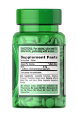 Puritan's Pride Boron 3 mg supplement bottle with label showing dosage and ingredients for bone health.