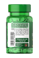 Puritan's Pride Boron 3 mg supplement bottle with green tablets, 100 count, supporting bone strength.