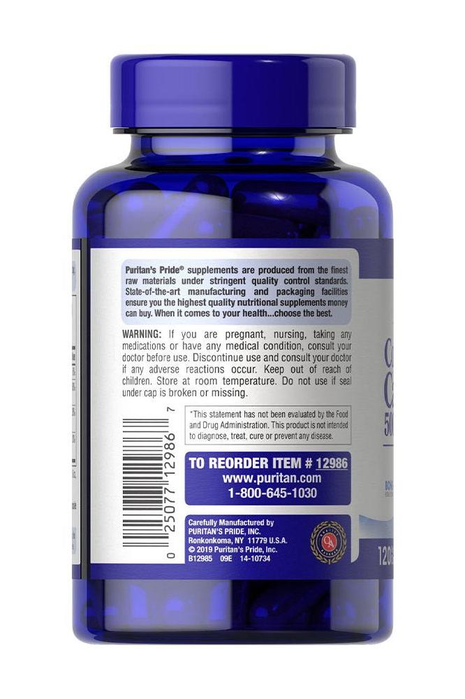Puritan's Pride Coral Calcium 500 mg supplement bottle, highlighting natural ingredients and health benefits.