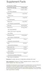 Supplement facts for Puritan's Pride Hair, Skin & Nails, detailing vitamins and nutrients per serving.
