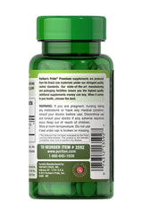 Puritan's Pride Natural Chlorella 500 mg tablets bottle with supplement information and packaging details.