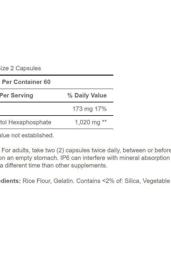 Supplement facts label showing dosage, ingredients, and nutritional information for a dietary supplement.