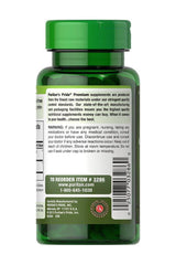 Puritan's Pride Spirulina 500 mg tablets bottle, showcasing high-quality dietary supplement information.