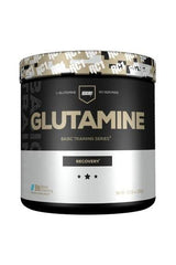 Redcon1 Glutamine Basic Training Series 300g container for muscle recovery and support