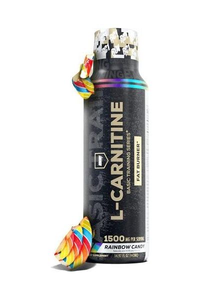 Redcon1 L-Carnitine bottle in Rainbow Candy flavor, a fat burner for energy and weight loss.