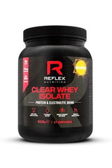 Reflex Nutrition Clear Whey Isolate mango flavor, 510g protein and electrolyte drink, 17 servings.